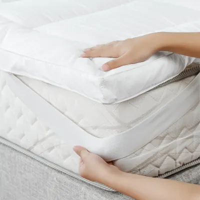 Joyce & Diana US Fiber Mattress Topper - Premium Quality 2-Inch Thick Soft Mattress Pad