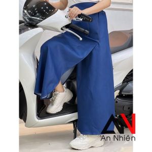 Váy jean chống nắng xẻ ta  có nút và dán có nút bấm ống chân như quần ngồi trước và sau xe đều đẹp có loại cột dây cho mấy chị eo to Kim Yến Mẹ Và Bé