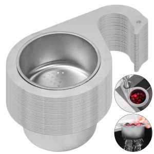 Stainless Steel Swan Sink Strainer Basket Kitchen Sink Garbage Filter Swan Dry And Wet Separation Hook Drain Rack
