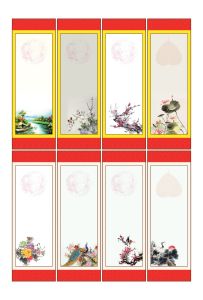 set 10 giấy viết thư pháp 27x79cm giấy đẹp dễ viết dễ sử dụng