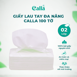 Giấy lau tay + bếp trắng 100 tờ siêu dày dai