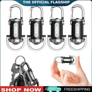 【New Arrival】 ไฟฉายคีย์เชน COB LED ขนาดเล็กพกพาใช้งานหลายฟังก์ชันสำหรับตั้งแคมป์เดินป่าและกิจกรรมกลางแจ้ง