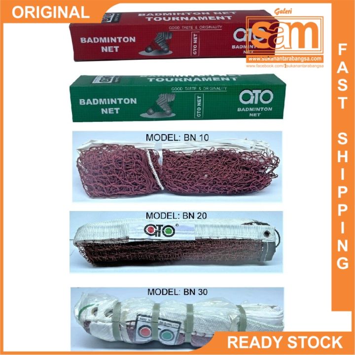 GTO Badminton Net Selection. BN 10, 20 & 30. Original GTO. Ready Stock. Lazada