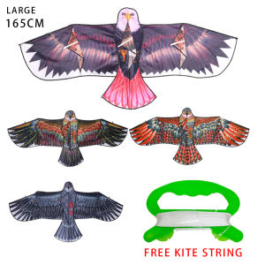 Aka Realistic Eagle Kite Saranggola Large Bird Kite for Summer Beach Trip Garden Toys for Boys and Girls Complete Set with Kite Thread and Reel Great Gift Ideas for Kids Outdoor Fun Games