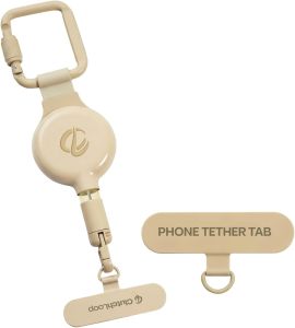 ClutchLoop 2 Anti-Theft Phone Tether – Magnetic Connection Metal Anchor Retractable Steel Line and Locking Carabiner