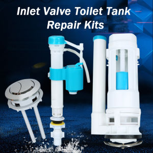 Fityle Adjustable Bathroom WC Toilet Tank Accessories Repair Kits Toilet Flush Outlet Valve Water Tank Fittings Toilet Replacement Parts
