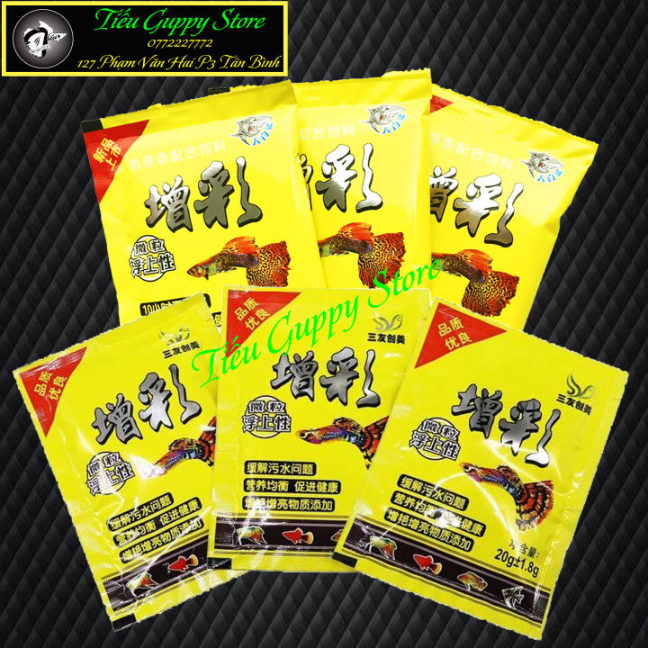 Thức ăn Cá Bảy Màu giá rẻ 20g - Cám Vàng Cá Bảy Màu | Lazada.vn