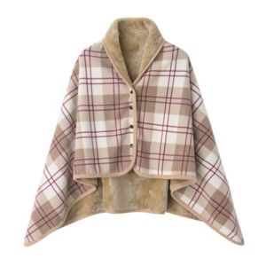 [COD]2025 New Office Shawl Wearable Wool Blanket With Buttons Warm Blanket Nap Air Conditioning Blanket