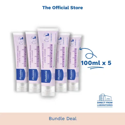 [Mustela Bundle Deal] Vitamin Barrier Cream 100ml (exp: 09/2028 & beyond) [Nappy Diaper Change]