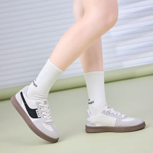 Giày Thể Thao Nữ MWC A186 - Sneaker Nữ Cổ Thấp Phối Sọc Màu Cá Tính Trẻ Trung