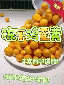 Cat snacks whole freeze-dried egg yolk 500g Cat Treats  dog cat hair nutrition fattening cat mixed food