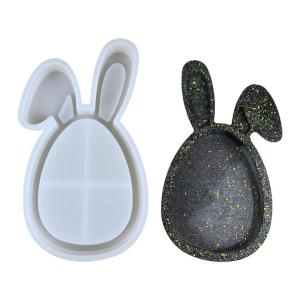 Creative Silicone Mold Rabbits Ear Epoxy Molds Hand-Making Plate Mold for Resin Crafts and Home Decors Versatile Use