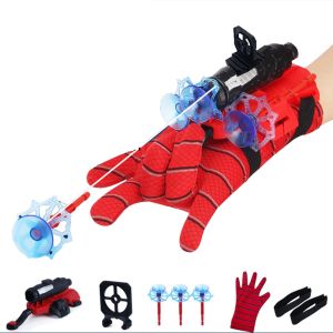 Siêu anh hùng đóng vai nhện người đàn ông Đặt Mạng găng tay đồ chơi tiệc ngoài trời trẻ em Bộ Váy giáng sinh Quà Tặng cậu bé