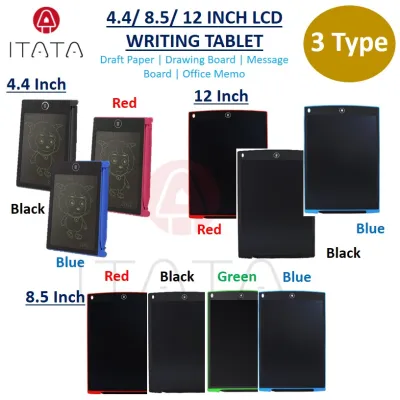 [CLEARANCE SALE] [4.4/ 8.5/ 12 Inch] LCD Writing Tablet Portable Writing Drawing Board Doodle Pads For Kids Adult Electronic Papan Tulisan