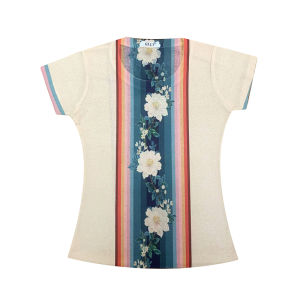 REHIN Womens top 2022 summer new fashion unique print short-sleeved T-shirt bottoming shirt S-3XL slim fit blouse