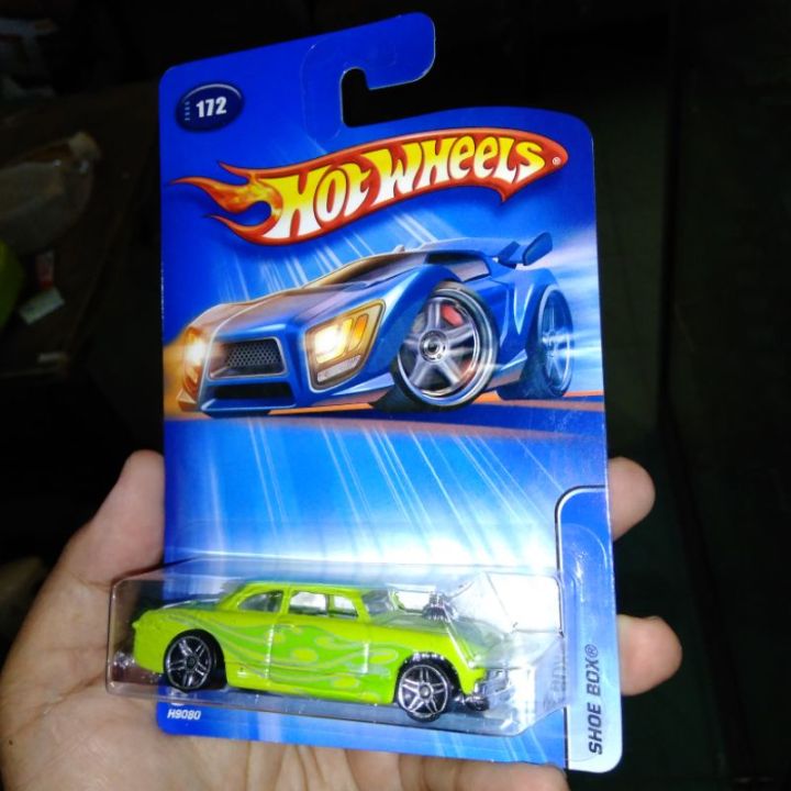 RARE Shoe Box Green Classic Car Blue Card Lama Mattel Hw Hot