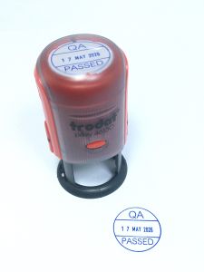 ตรายางหมึกในตัว ตรายาง trodat รุ่น 46125 ตรายางปั๊มข้อความ+วันที่ ยางพาราแท้ (ทักแชทก่อนสั่งซื้อ)