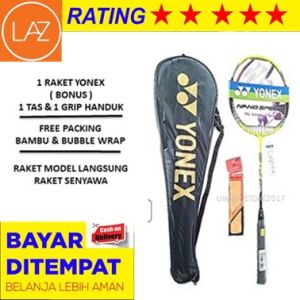 BEST SELLER !! Raket Badminton Bulutangkis YONEX ORIGINAL- BONUS TAS Badminton & GRIP Handuk -RAKET YONEX MURAH - RAKET DEWASA - RAKET YONEX DEWASA / Raket yonex / Raket Bulutangkis / Perlengkapan olahraga