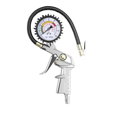 ApexRide Pistol tekanan udara inflator ban 3 in 1 Isi Mengukur tekanan udara ban