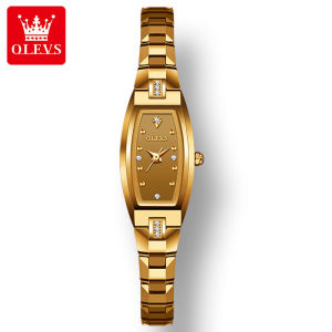 OLEVS 5501 Tungsten Steel Band Watch for Women Japan Quartz Waterproof Watch