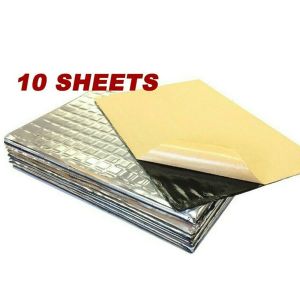 【COD+IN STOCK】10Pcs Sound Deadening Damping Mat Car Silent Compact Van Proofing 5mm Auto