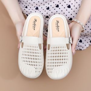 Free Shipping 2026 New Style WomenS Outdoor Slippers Summer Half Slippers Flat-Soled Easy-To-Wear Outdoor Soft-Soled Sandals