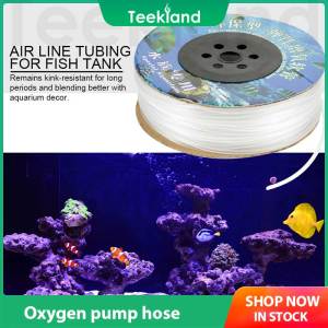 Teekland 4*6mm Aquarium Oxygen Air Pump Hose Air Bubble Stone Aquarium Tank Cheap Pumps Accessories Pond Pump Tube 2M/5M/10M