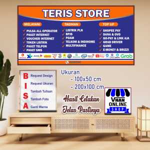 Banner Spanduk Custom Konter Agen Pulsa Atau Toko HP