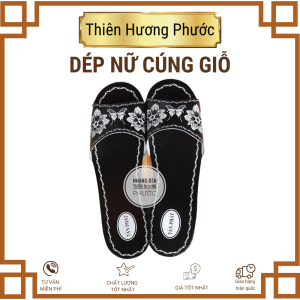 Dép nữ cúng đám giỗ vàng mã