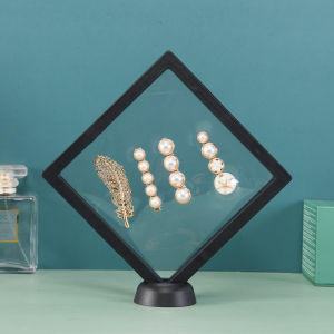 5Pcs Jewelry Box Display Perhiasan Mika Kotak Penyimpanan Perhiasan Dengan Plastik Transparan Tahan Debu Aesthetic Box Perhiasan Plastik Elastis Liontin Gelang Kalung Anting