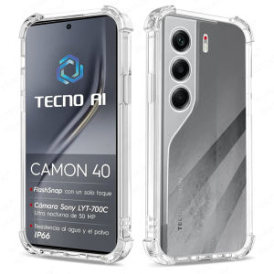 Cho Tecno Camon Slim 4G Trường Hợp Trong Suốt Chống Sốc Ốp lưng mỏng Cho Tecno Camon 40 Pro Bumper TPU Silicon mềm Funda Camon40Pro 40Pro 4G 5G