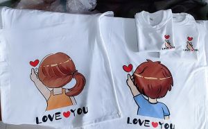 áo gia đình màu xanh cỏ 3 lá áo gia đình 3/4/5 người chất cotton mịn mát GIÁ SĨ