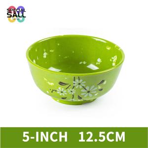 6-inch Thickened Flower Bowl Dinner Soup Noodle Rice Salad Cereal Melamine Bowls / Stainless Steel Break-resistant Tableware Dishwasher Safe Kids Use Cereal Bowl Dinnerware