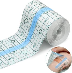 NEENCA Transparent Film Dressing Adhesive Bandage Waterproof Bandages Clear Adhesive Bandages Stretch Tape for Tattoos Swimming Shower1 Rolls (10M / 10.94 Yard)
