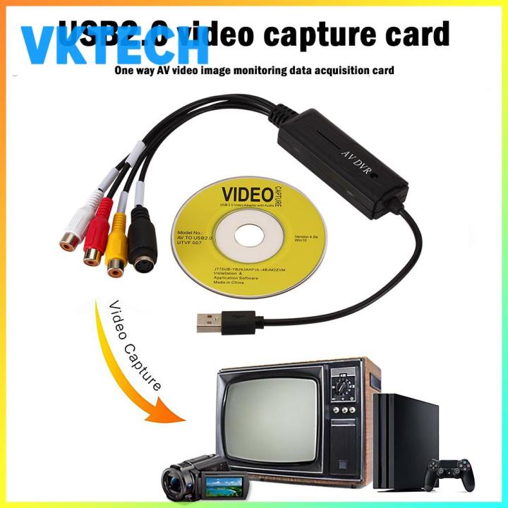 USB Video Capture Card AV S RCA Converter Adapter for DV
