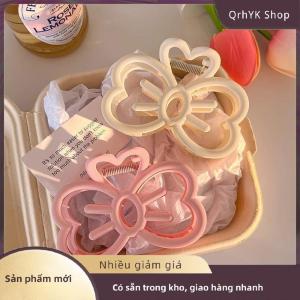 Hàng có sẵn✨ Dễ thương Bowknot tóc Clip nhựa Claw Clip kẹo màu cua tóc clip cho cô gái ngọt ngào tóc Claw tóc phụ kiện