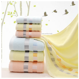 MJM-01[ขนาด 35x75 ซม]ผ้าเช็ดผม ไม่ใช่ผ้าผืนใหญ่ ผ้าคอตตอน100% cotton