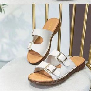 [Free Shipping] Warm Maple Brand 2026 Summer New Model Genuine Leather Slippers For Women Flat-Soled Soft Cowhide Non-Slip Sandals For Outdoor Wear