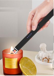 Bật lửa điện - Dụng Cụ Thắp Nến Thơm  châm bếp ga bếp cồn hóa vàng đốt lửa trại ... Sạc Bằng USB tặng kèm dây sạc Usb