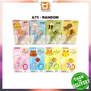 OFM-A75 Correction Tape Students Tipex Kertas Perlengkapan Sekolah Karakter Hewan Lucu / Tipex Roll