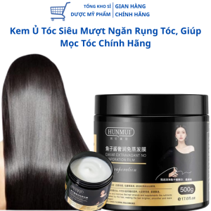 Kem Ủ Xả Tóc Siêu Mượt Phục Hồi Hư Tổn Kem Xả Tóc Huimui Phục Hồi Hư Tổn Ngăn Gãy Rụng Tócc 500g
