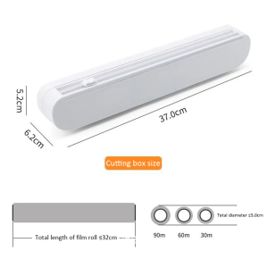 Cling Film Cutting Box Cling Wrap Household Plastic Wrap Cutter Dispenser Box Plastic Food Wrap Cutter Kitchen Special Tin Foil Oil Paper