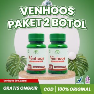 VENHOOS kapsul wasir - HEMAT 2 BOTOL Isi 60 kapsul