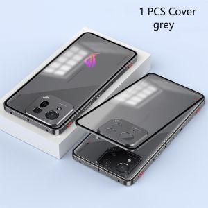 For ASUS ROG Phone 9 Pro Case Aluminium Alloy Metal Frame Case For ROG 9 9Pro Phone9Pro Clear Tempered Glass Back Cover Bumper