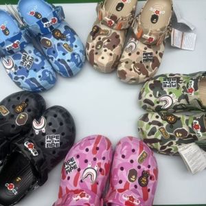 Kawaii Camouflage-style Couples Sandals Casual Ankle-Wrap Eva Flip Flops Shoes Outdoor Beach Holey Shoes Cartoon Slippers Gift2026