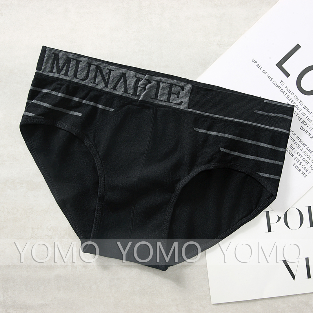 กางเกงในผู้ชาย YOMO (5 ชิ้น) กางเกง กางเกงชั้นในชาย Munafie กางเกง ฟรีไซส์ เอว 26-40