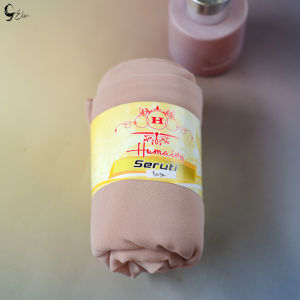 Humaira Pashmina Ceruty Baby Doll Premium Hijab Simple Elegan Jahit Tepi Ukuran 180x75