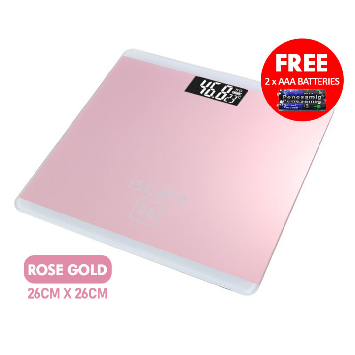 HOMEKARE%20%5BFREE%20BATTERY%5D%2026cm%20Digital%20Body%20Weight%20Bathroom%20Scale%20LCD%20Display%20Smart%20Weight%20With%20Temperature%20Function%20Health%20Weighting%20Floor%20-%20Image%209