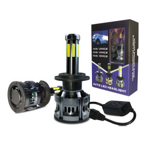 CARLITS 2 Chiếc Đèn Xe Hơi 6500K 120W Bóng Đèn Pha Led 8 Bên H8 H3 H7 H9 9600LM 9006/HB4 9005/HB3 H4 H11 H1 CANBUS 12V Siêu Sáng