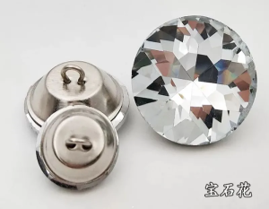 20pcs/lot Crystal Diamante Rhinestone Buttons for Clothes Round Sewing Crystal Sofa Buttons Crafts Home Decor 18/20/25/mm